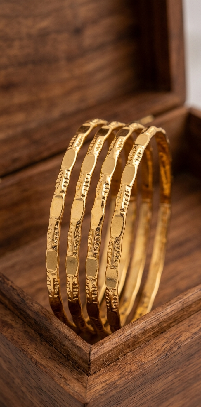 Sheela Line Bangles (4pc)