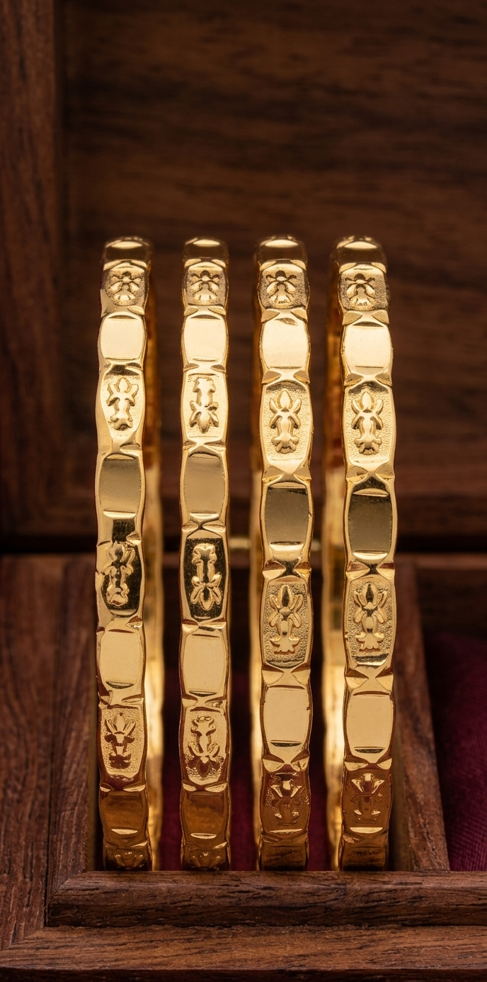 Sheela Lakshmi Thick Bangles (4pc)