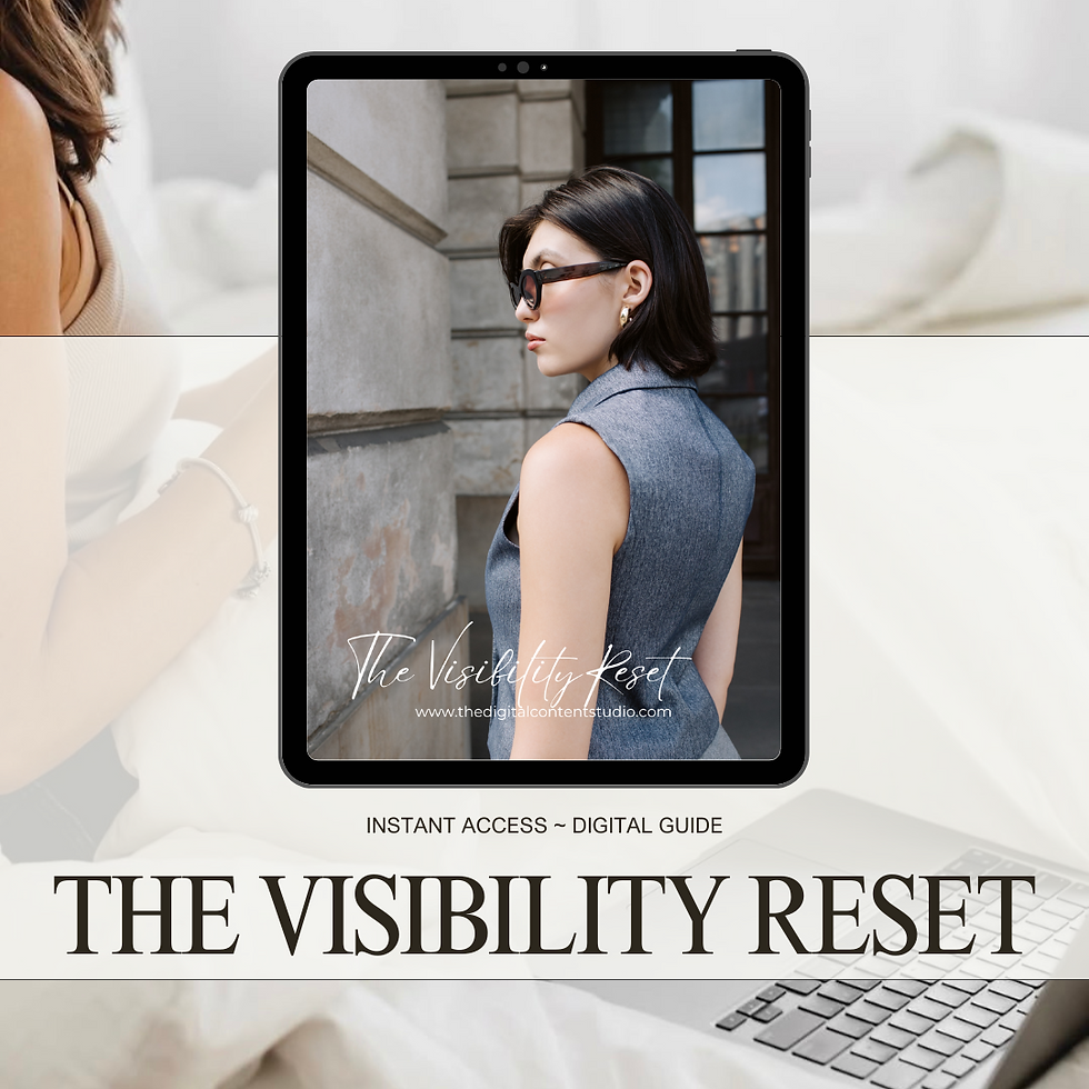 The Visibility Reset | Your Strategic Guide to Finally Being Seen Online