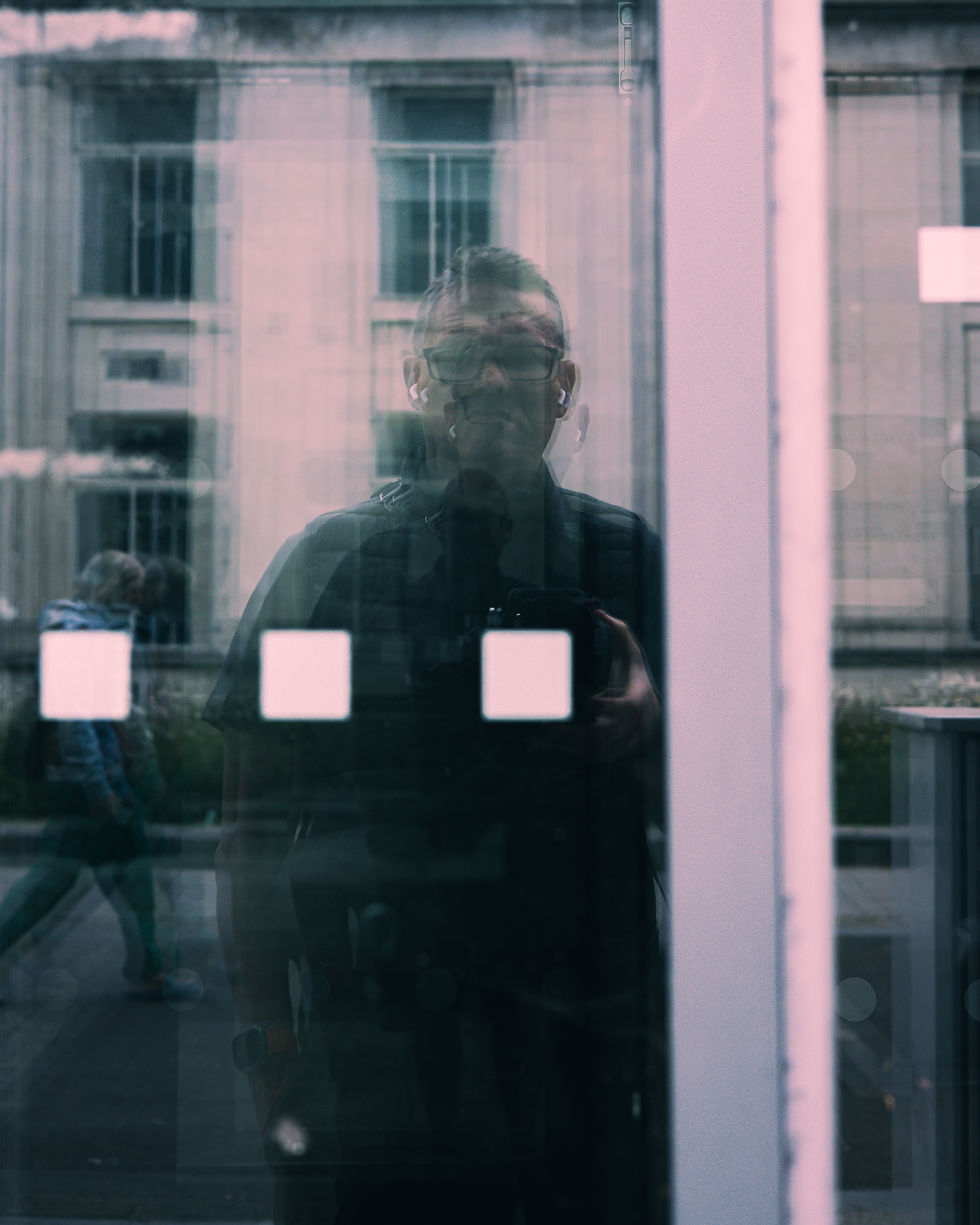 I couldn’t get mad at myself for capturing my own reflection