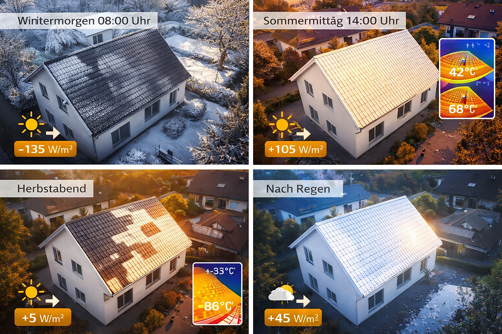 Elektrisch schaltbare Dachziegel