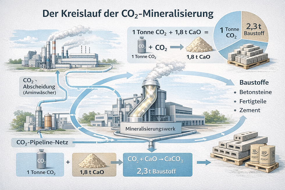 Bausteine aus CO₂