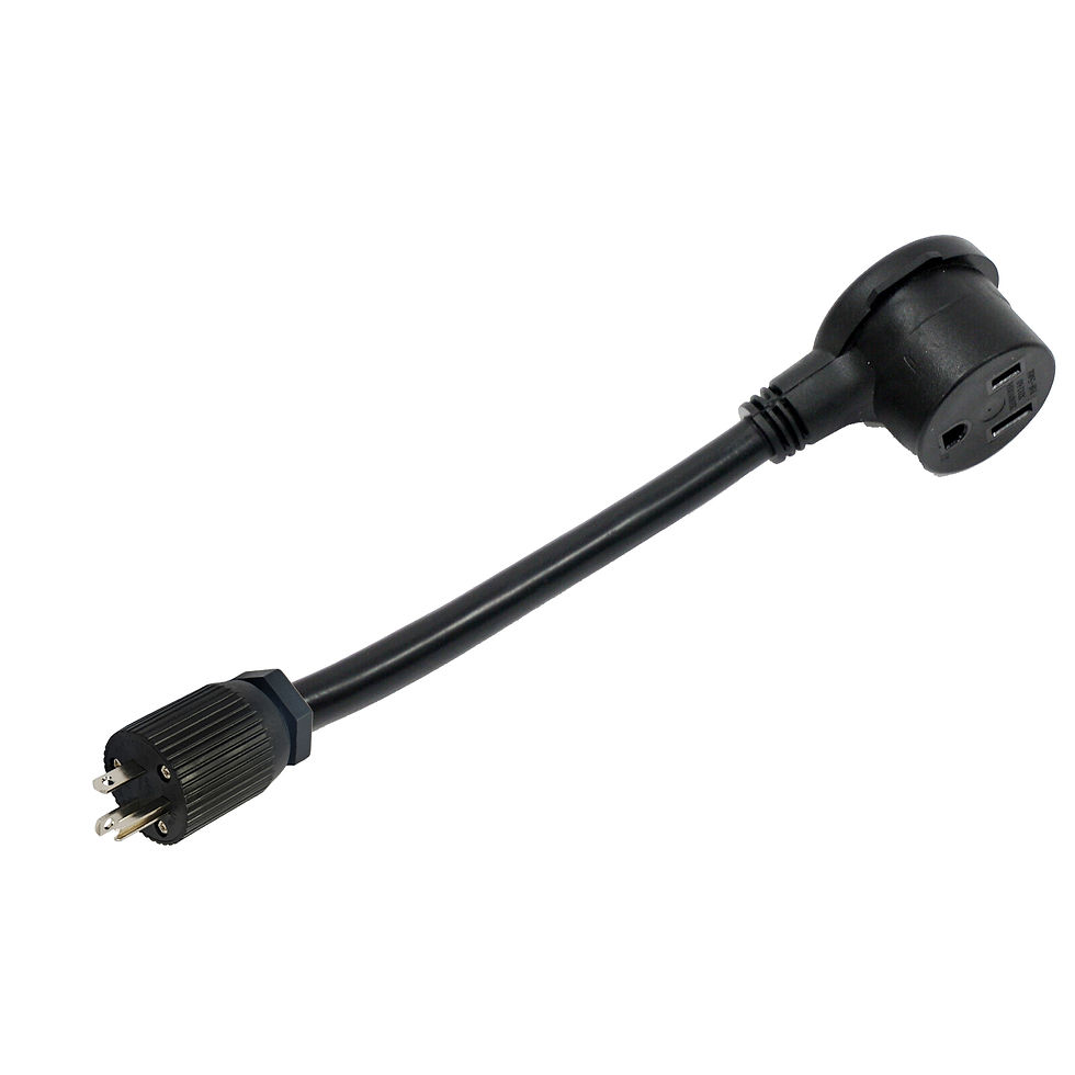 Thumbnail: NEMA 5-20P 20 Amp Plug to 6-50R Welder Connector