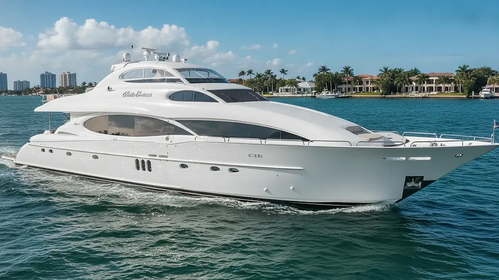 Bachelorette party group celebrating on the deck of a yacht during a Fort Lauderdale charter