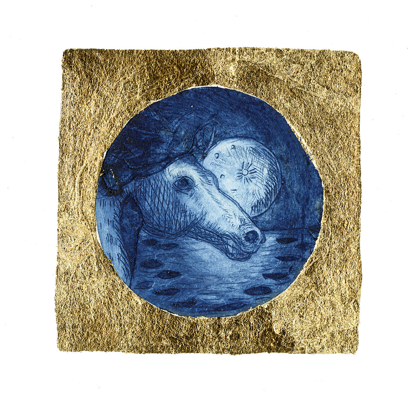 Esalen - Limited edition engraving, hand-gilded