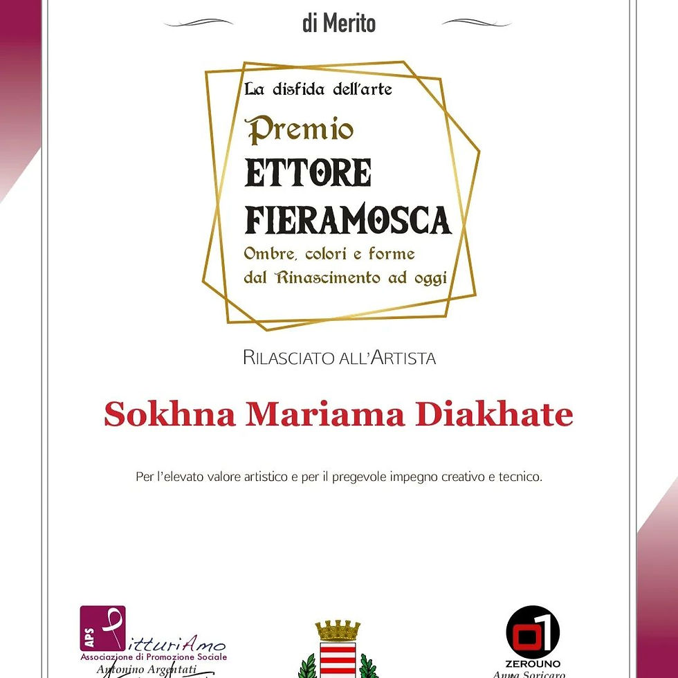 Attestato di merito al premio Ettore Fieramosca