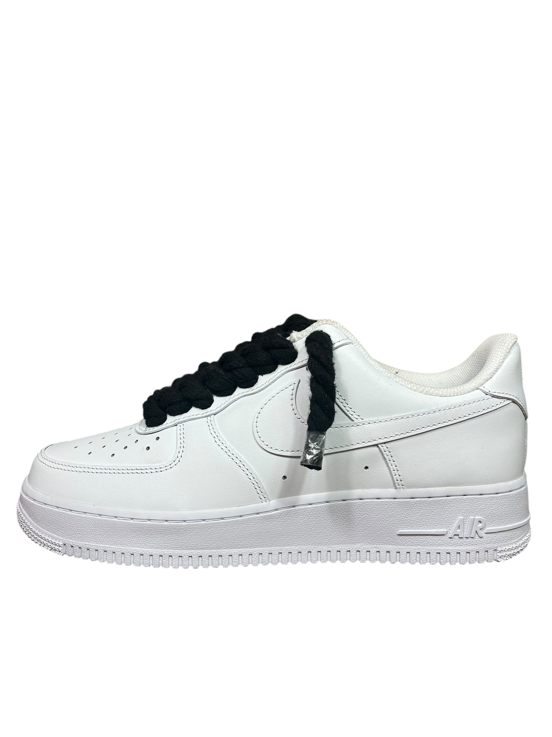Nike Air Force 1 Low White Rope Laces Black
