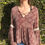 Thumbnail: Printed Bell Sleeve Top