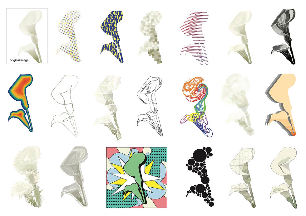 Graphic Stylisation - Interpretations and Styles of a Single Object