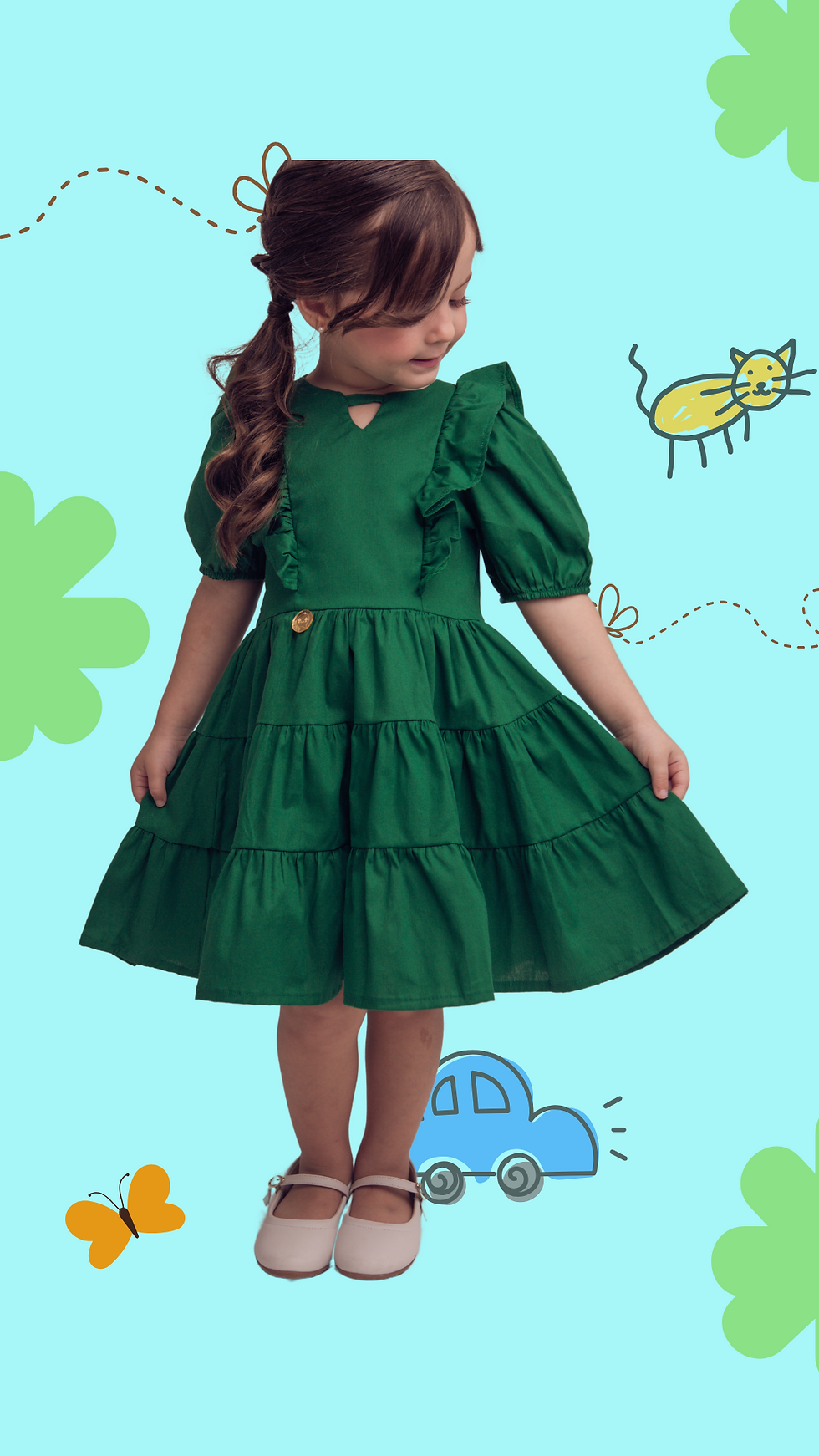 VESTIDO VERDE 