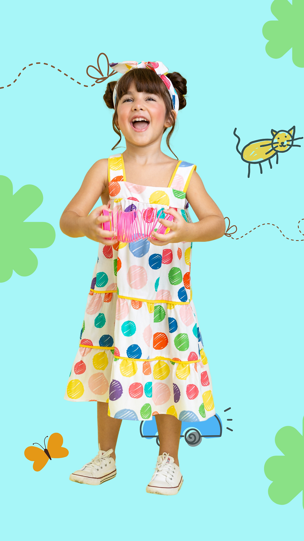 VESTIDO 100% ALGODAO