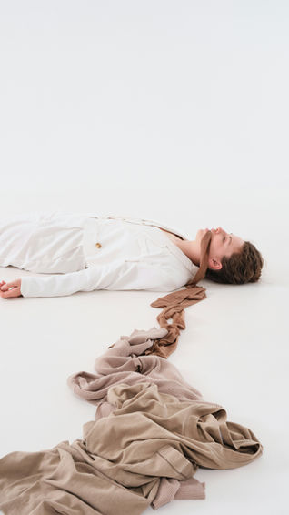 woman lying on the ground