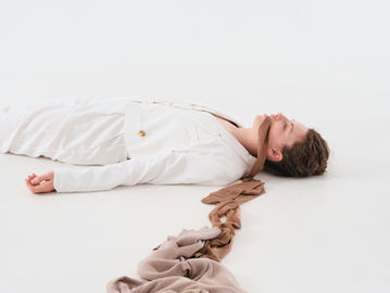 woman lying on the ground