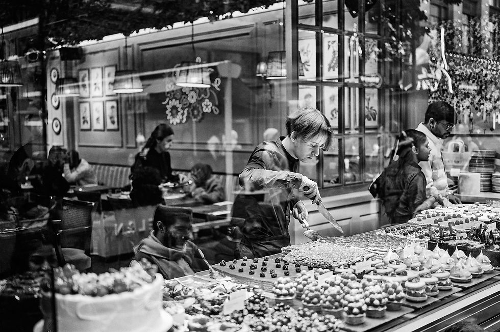 Bakery Window - Street Photograohy - 35mm Film.