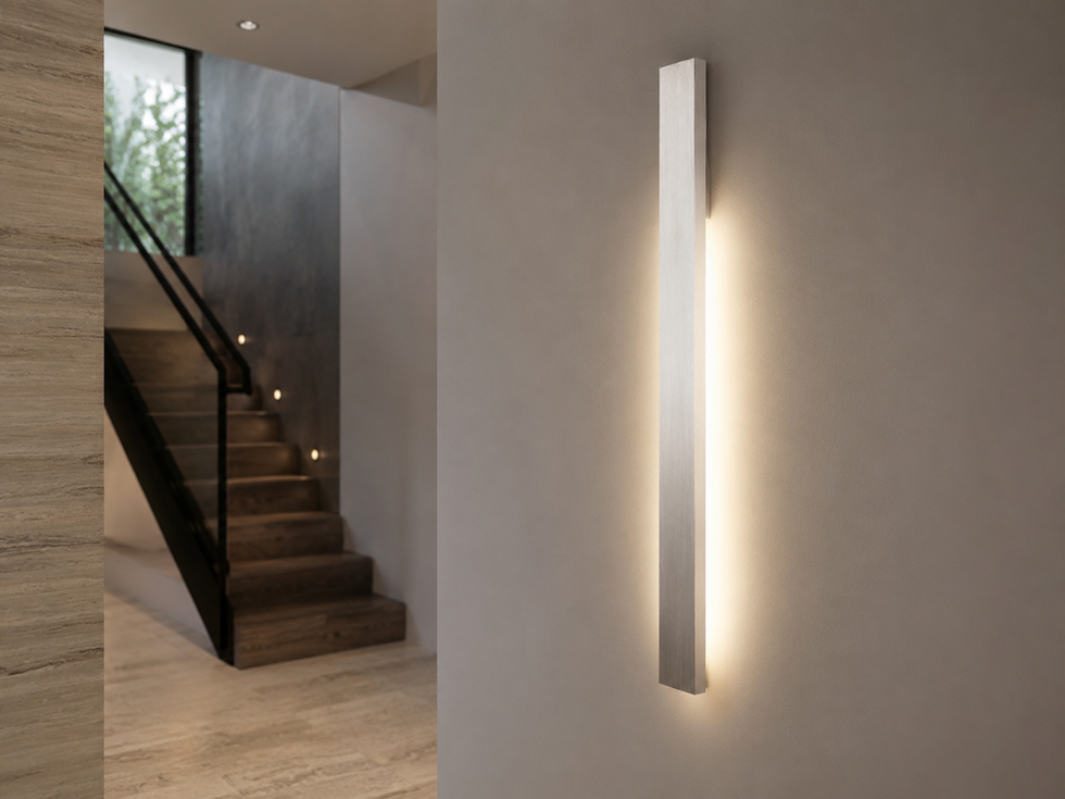 LEDware Wall Lamp Wall 073 – 3.6 Watt – Brushed Aluminium – 3000K Warm White