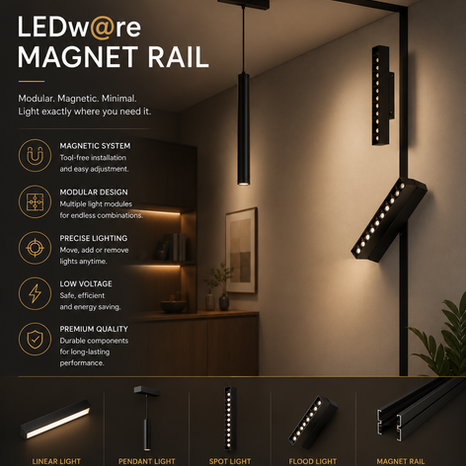 LEDw@re Magnet Rail