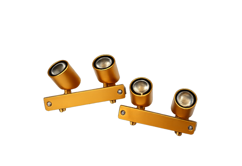 PICO TWIN – Ultra Compact Twin Mini Rail Spotlight Gold