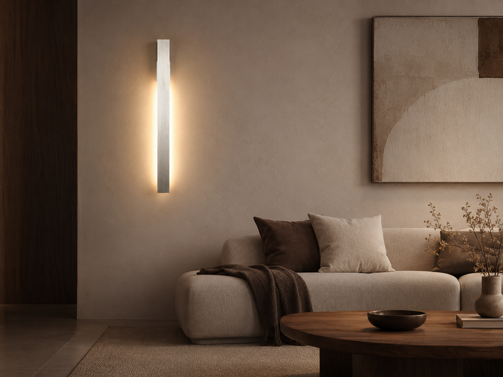 LEDware Wall Lamp Wall 073 – 3.6 Watt – Brushed Aluminium – 3000K Warm White