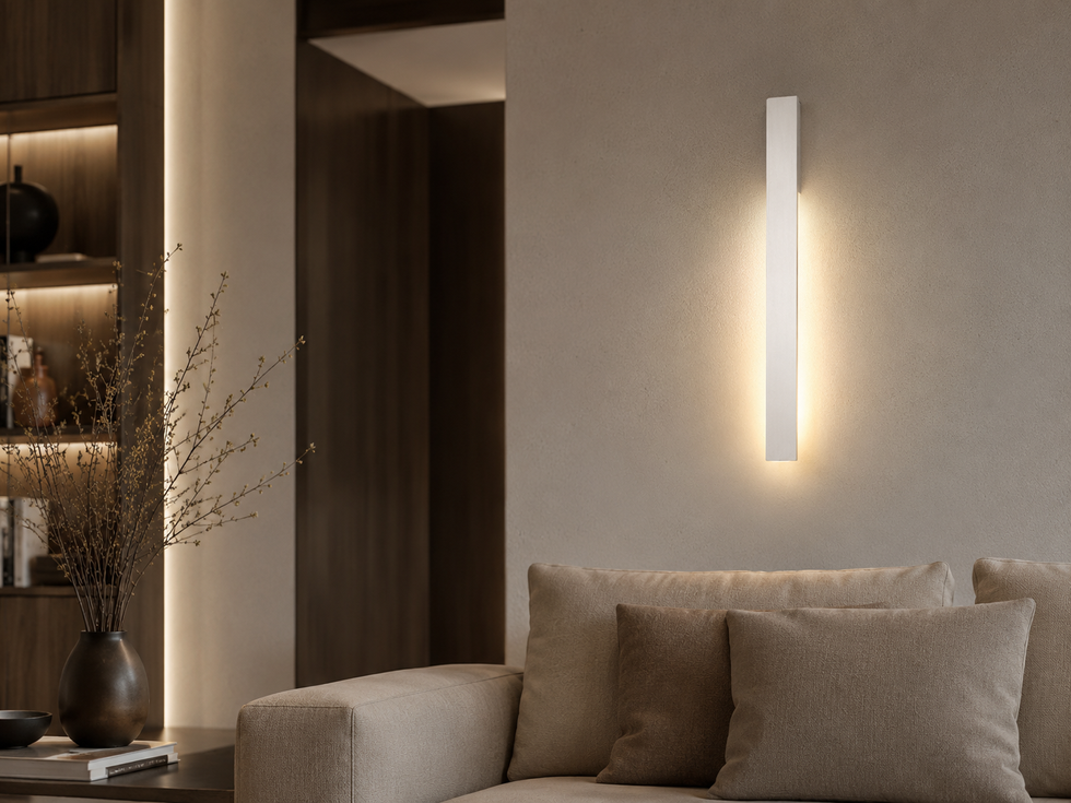 LEDw@re Wall Lamp Wall 073 – 3.6 Watt – Brushed Aluminium – 3000K Warm White