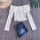 Miniatura: BLUSA CAMPESINA MANGA LARGA HOMBLIGO