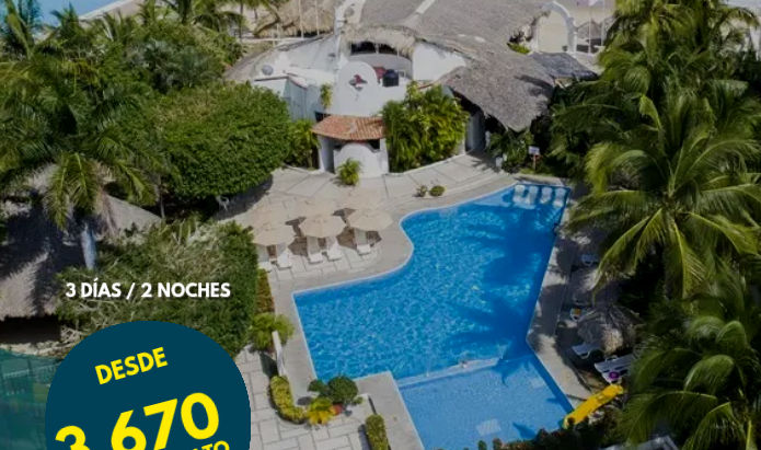 PQT Traslados + Hotel todo incluido Castillo Huatulco 