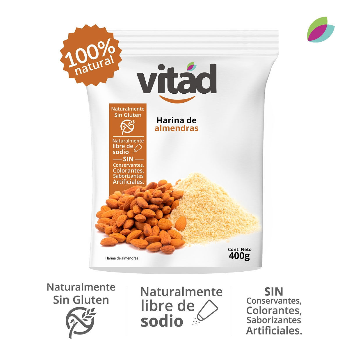 Harina de almendra 400g
