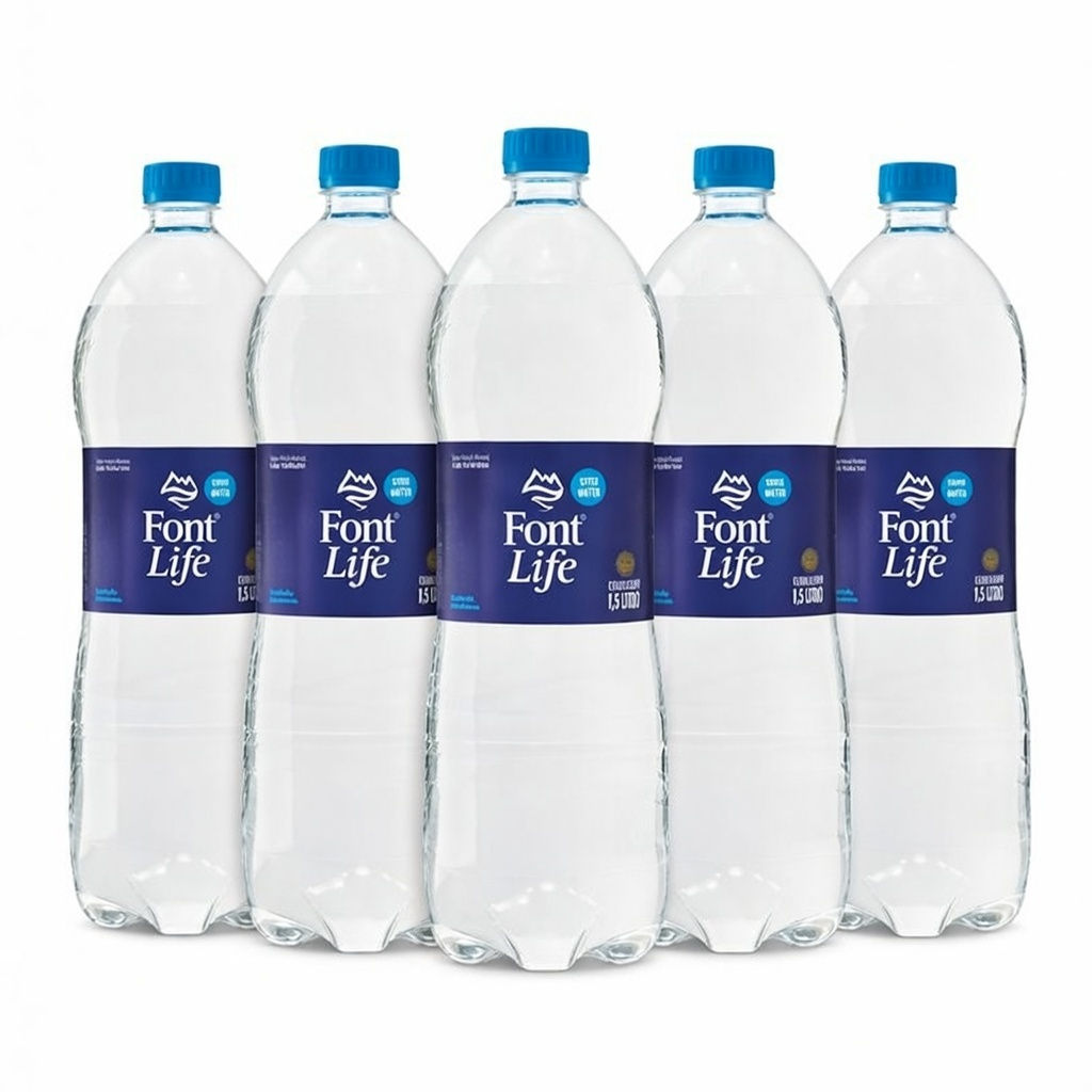 Água Mineral Fardo Font Life 1,5 L com 6 Unidades S/Gás