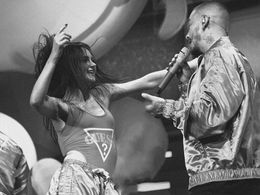 42,000 Dance with Samantha Long and J Balvin at Medellin Stadium Homecoming Performance