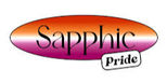 Logo with Sapphic Pride written