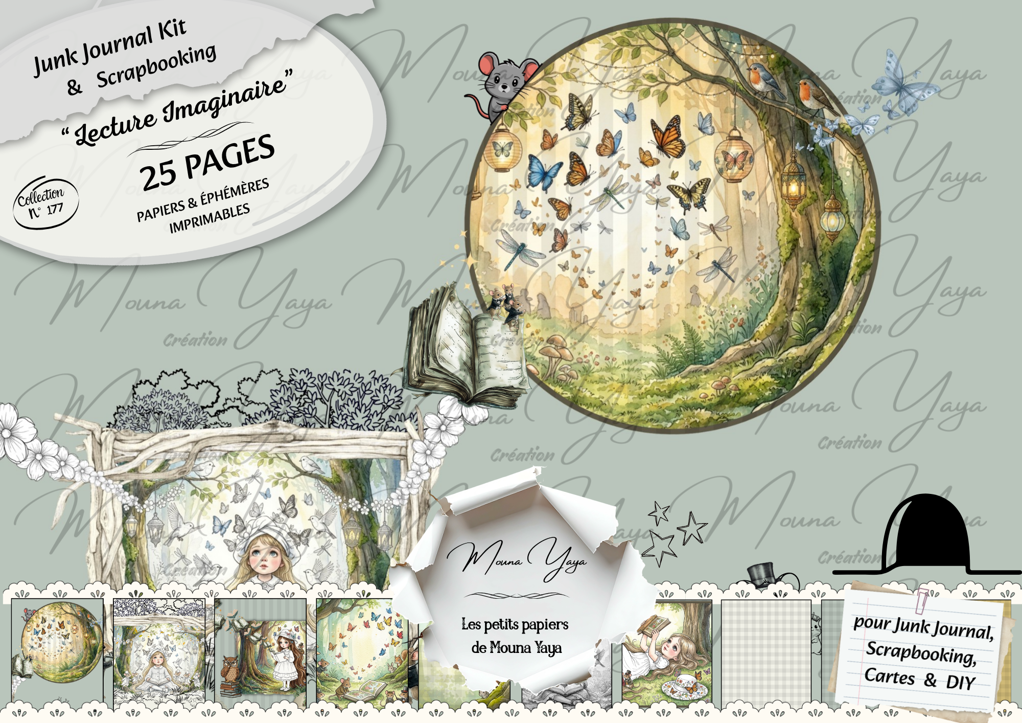 Lecture imaginaire / 177 - 25 pages -
