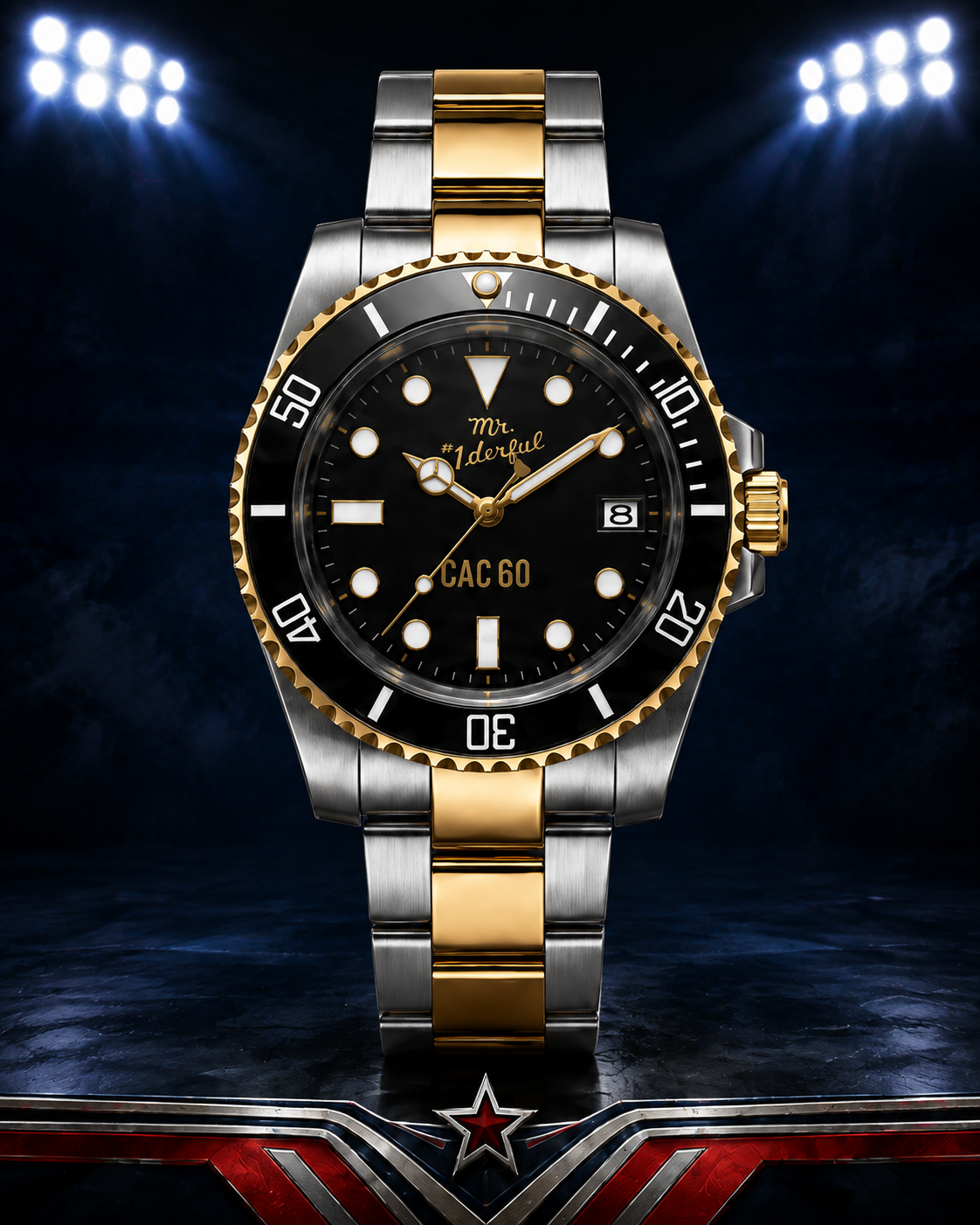 Black & Gold Cauliflower Alley Club Special Edition Watch