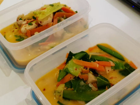 Stirfry with coconut milk