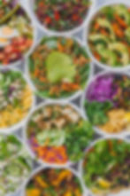 Fresh Chopped Greens and Healthy Toppings