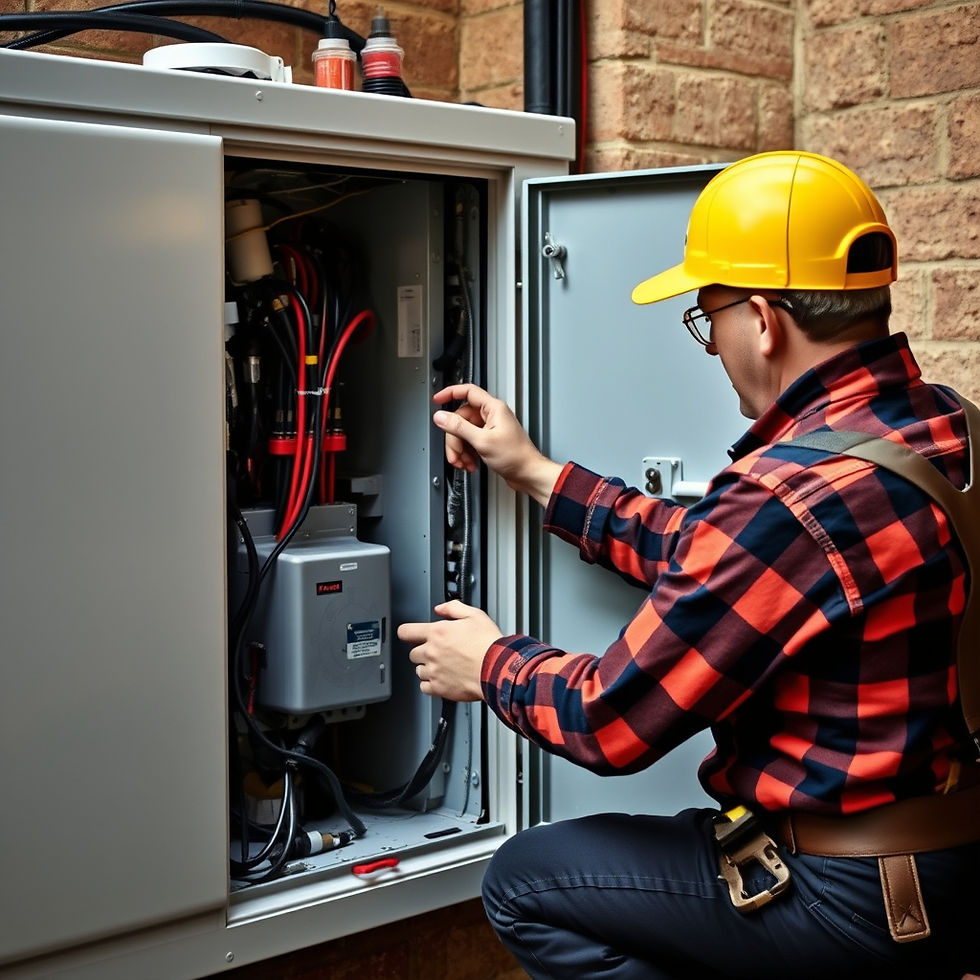 An electrician repairing an electrical backup generator.jpg