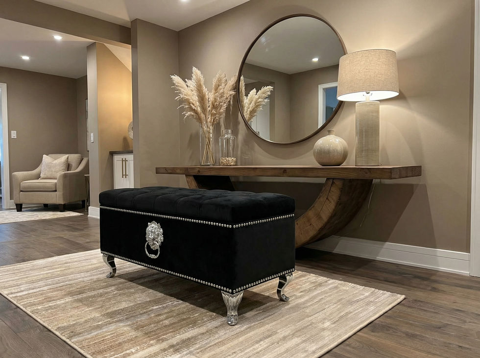 pufa glamour srebrne guziki czarna 