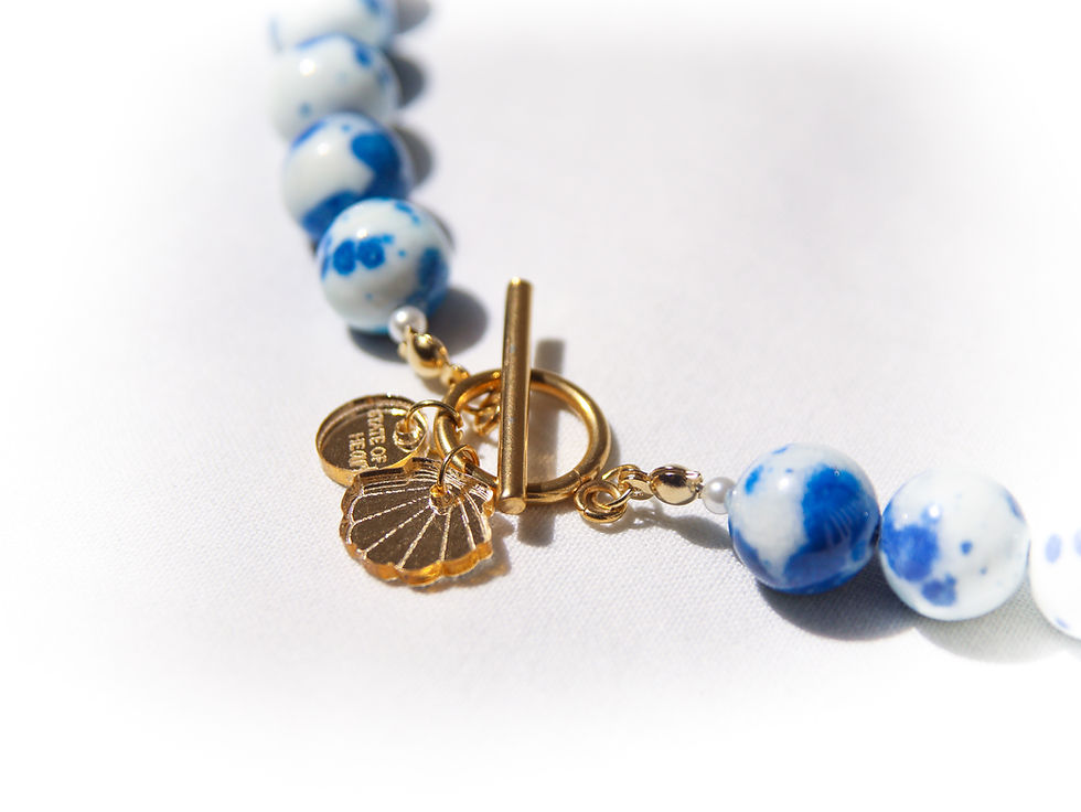 Миниатюра: колие Santorini | Golden Shell