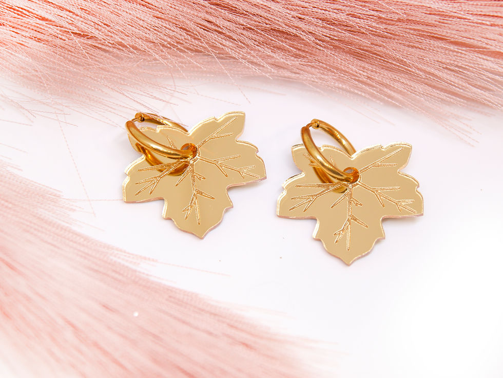Миниатюра: обици Chunky Hoops | Maple Leaf