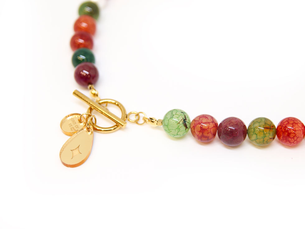 Миниатюра: колие Agate | Gold