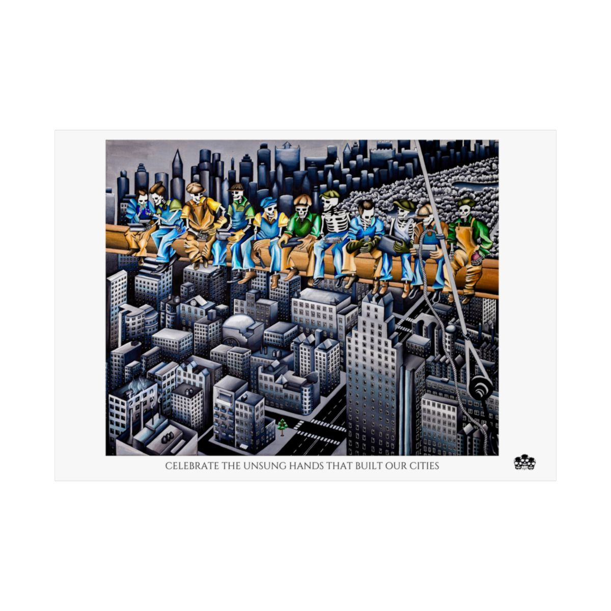 Manhattan Lunch Time Photograph Poster front view