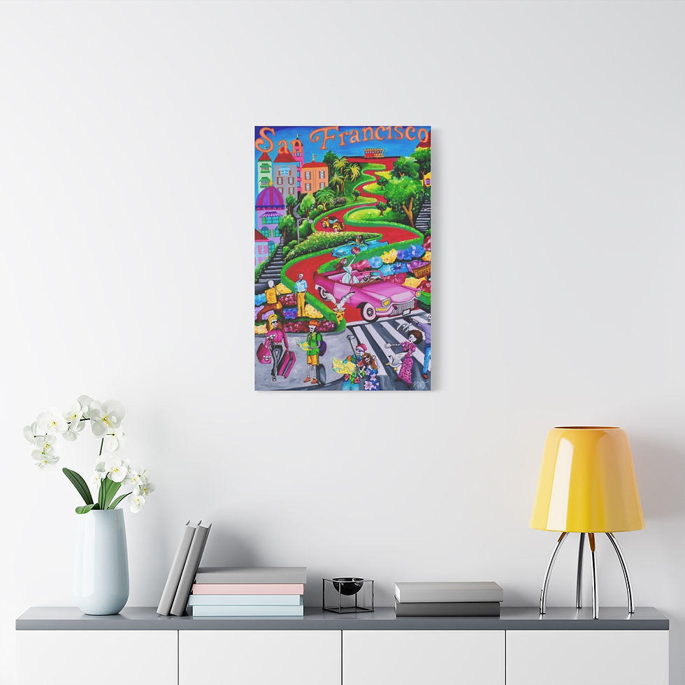 Thumbnail: San Francisco Lombard Street canvas print