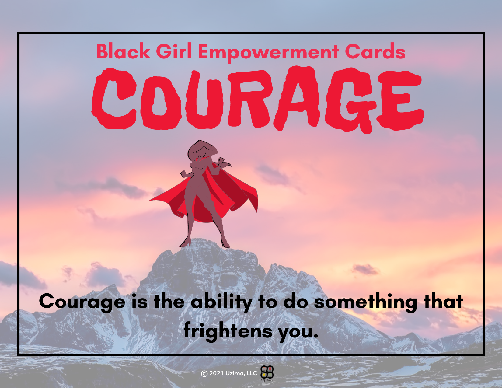 Digital: Black Girl Empowerment Cards-Bundle