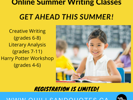 Summer Academic Camps and Summer Writing Classes