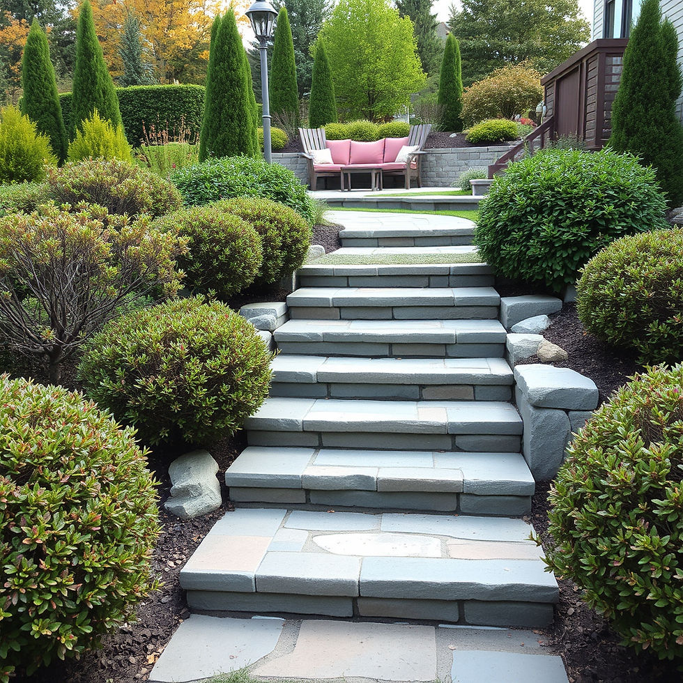 landscape image with stairs, bushes, sitting area.jpg