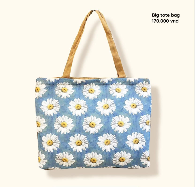 LARGE TOTE BLUE CROPS