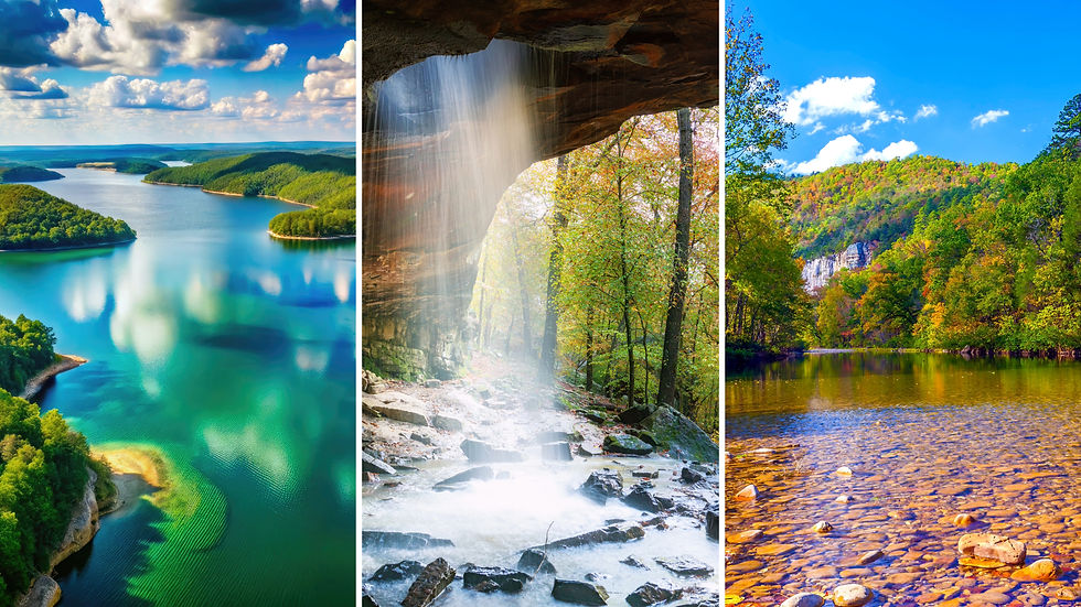 Arkansas Lakes, Rivers, and Waterfalls