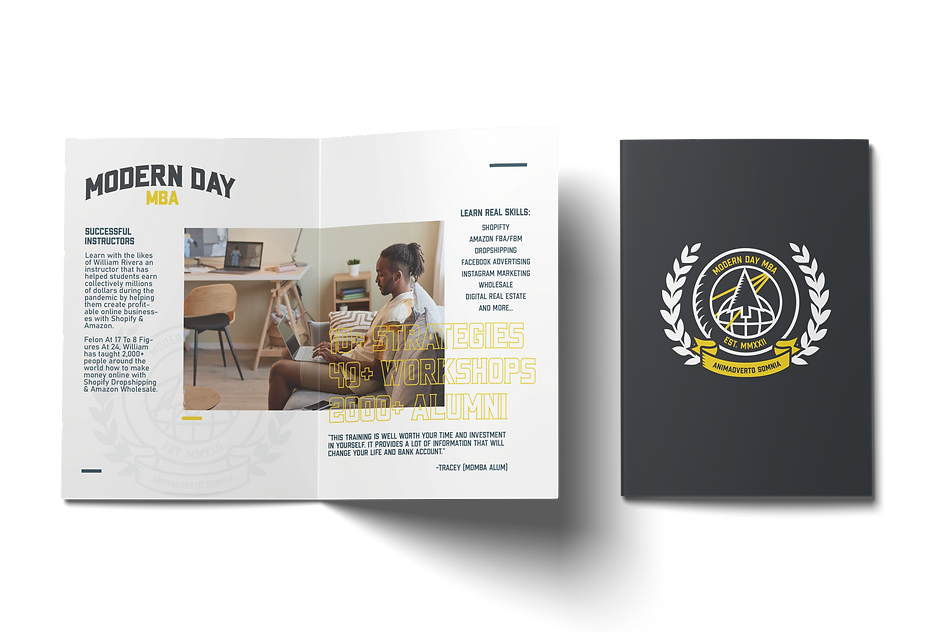 Modern Day MBA Newsletter Flyer Design