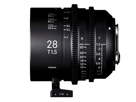 Ecco l'obiettivo Sigma cine 28mm T.1.5