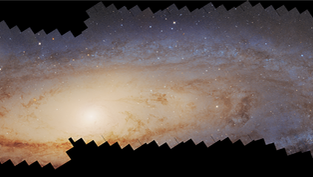 La galassia di Andromeda come non l'avete mai vista