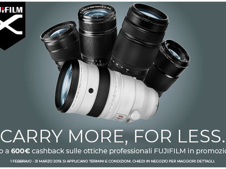 É partito il FUJIFILM CASHBACK sulle OTTICHE PRO, cosa aspetti?