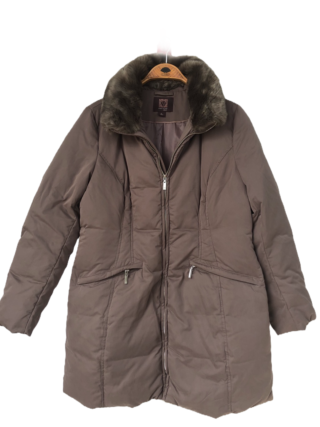 Anne Klein Down Parka, L